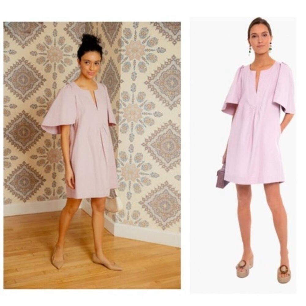 Pomander Place Orchid Pink Finley Flutter Sleeve Dress